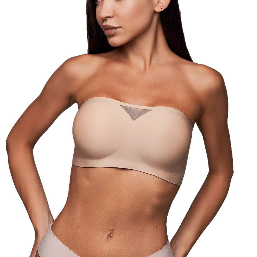 Seamless Wireless Strapless Push-up Bra For A Comfortable Invisible Look