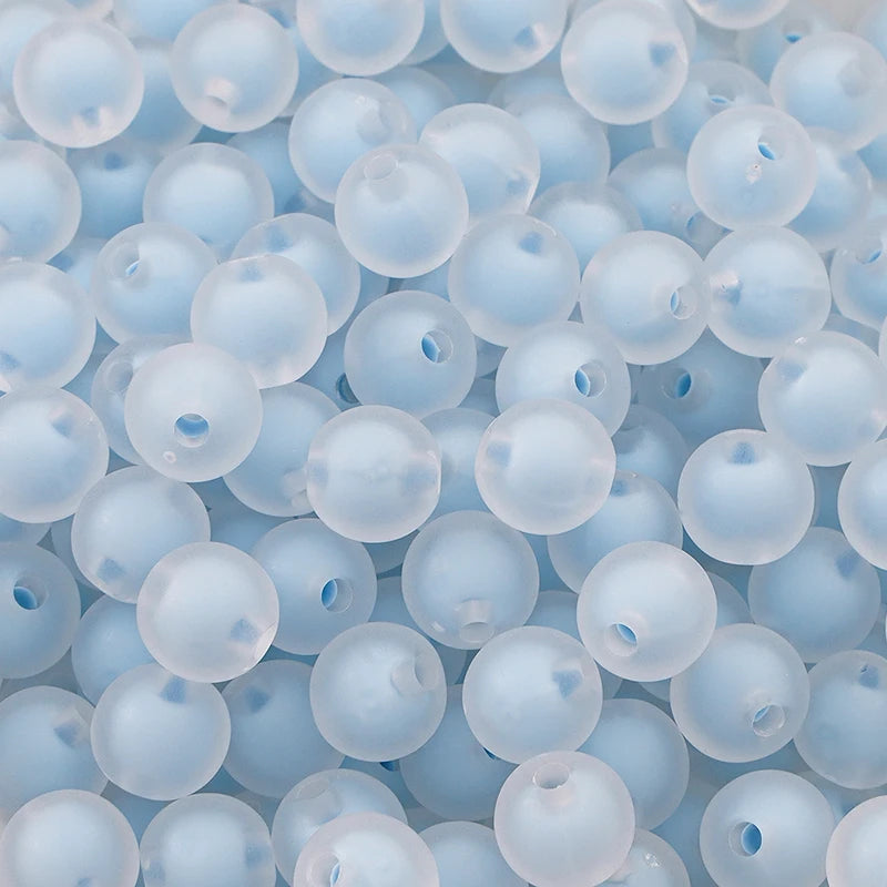 8/10/12/14/16MM 20/30/50Pcs/Bag Acrylic Matte/Transparent/Color-coated Medium Beads Loose Spacer Beads For DIY Jewelry Making