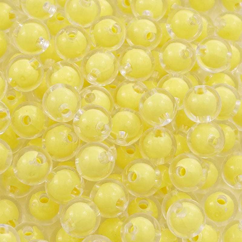 8/10/12/14/16MM 20/30/50Pcs/Bag Acrylic Matte/Transparent/Color-coated Medium Beads Loose Spacer Beads For DIY Jewelry Making
