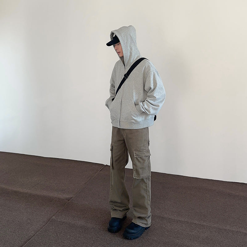 Maillard Retro American Style Large Pocket Workwear Pants For Men And Women