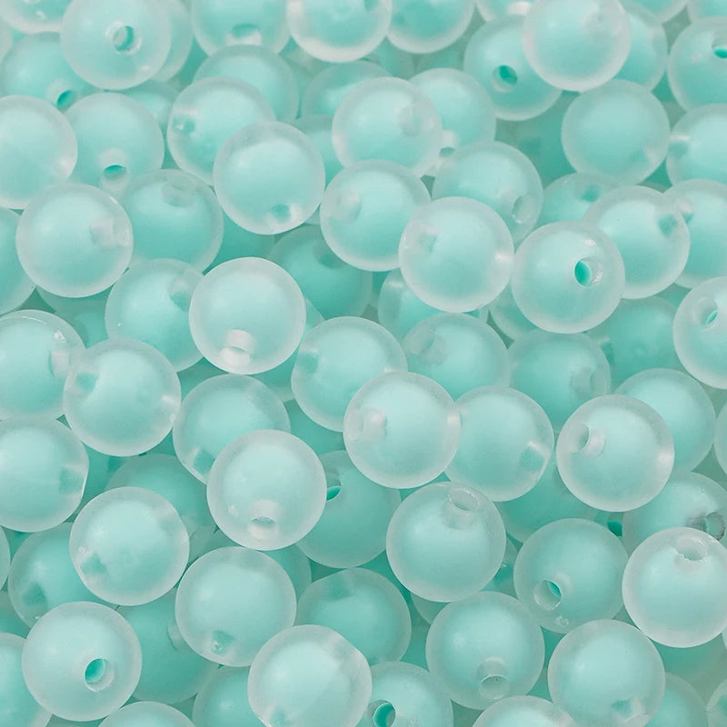 8/10/12/14/16MM 20/30/50Pcs/Bag Acrylic Matte/Transparent/Color-coated Medium Beads Loose Spacer Beads For DIY Jewelry Making