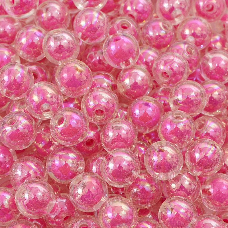 8/10/12/14/16MM 20/30/50Pcs/Bag Acrylic Matte/Transparent/Color-coated Medium Beads Loose Spacer Beads For DIY Jewelry Making