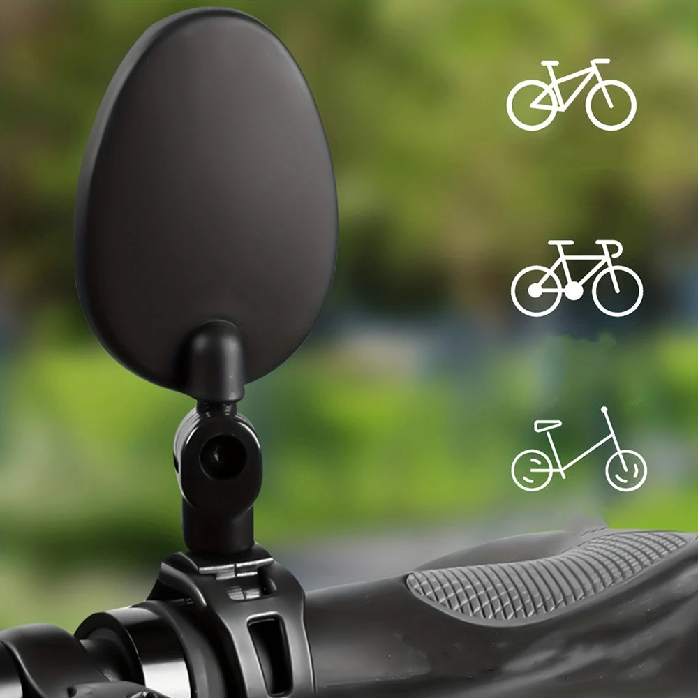 2PCS Bicycle Rearview Mirror 360 Degree Adjustable Rotatable Universal Cycling Handlebar Rear View Mirrors for MTB Road Bike