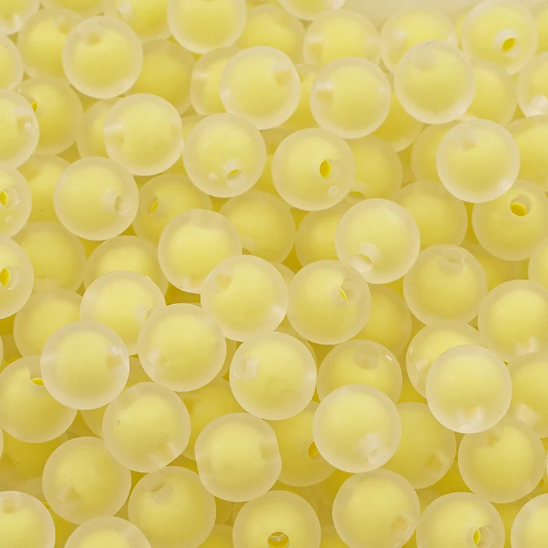 8/10/12/14/16MM 20/30/50Pcs/Bag Acrylic Matte/Transparent/Color-coated Medium Beads Loose Spacer Beads For DIY Jewelry Making