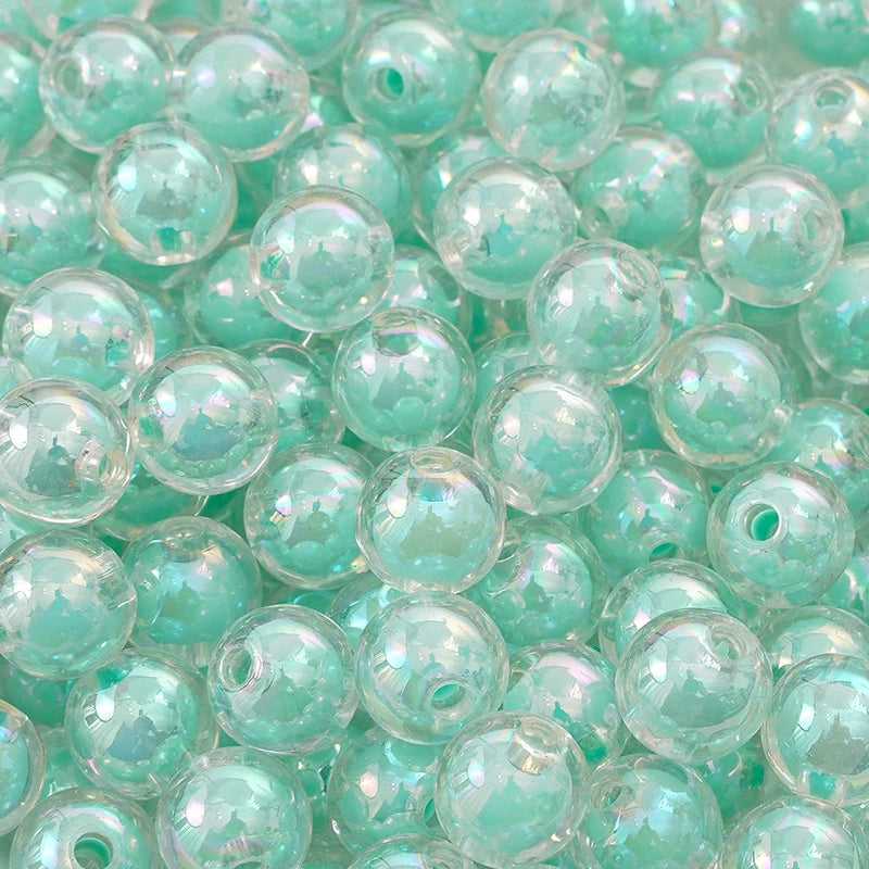 8/10/12/14/16MM 20/30/50Pcs/Bag Acrylic Matte/Transparent/Color-coated Medium Beads Loose Spacer Beads For DIY Jewelry Making