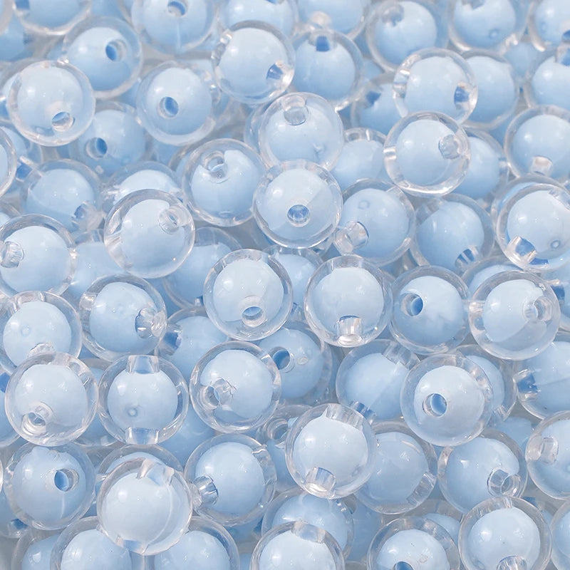 8/10/12/14/16MM 20/30/50Pcs/Bag Acrylic Matte/Transparent/Color-coated Medium Beads Loose Spacer Beads For DIY Jewelry Making