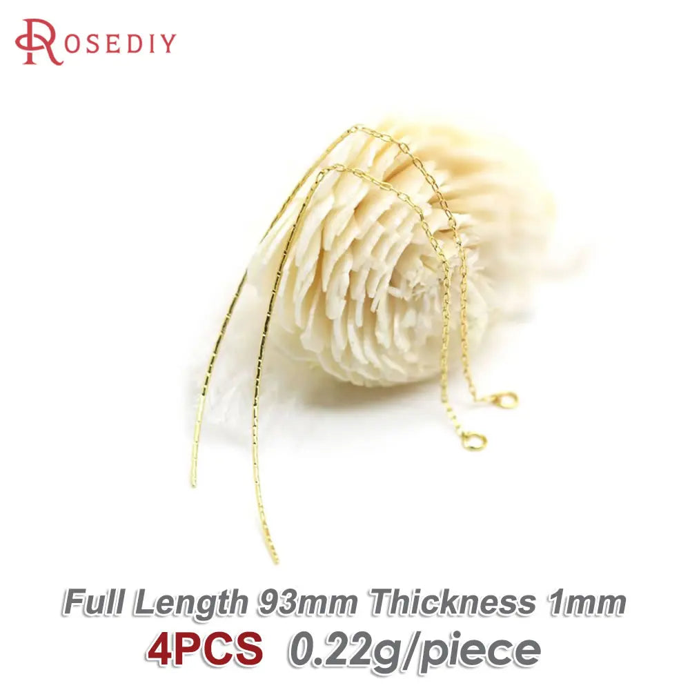 18K Gold Color Tassel Chain Stud Earring Line Connect Chain Women's Earrings High Quality Accessories Rosediy official-website