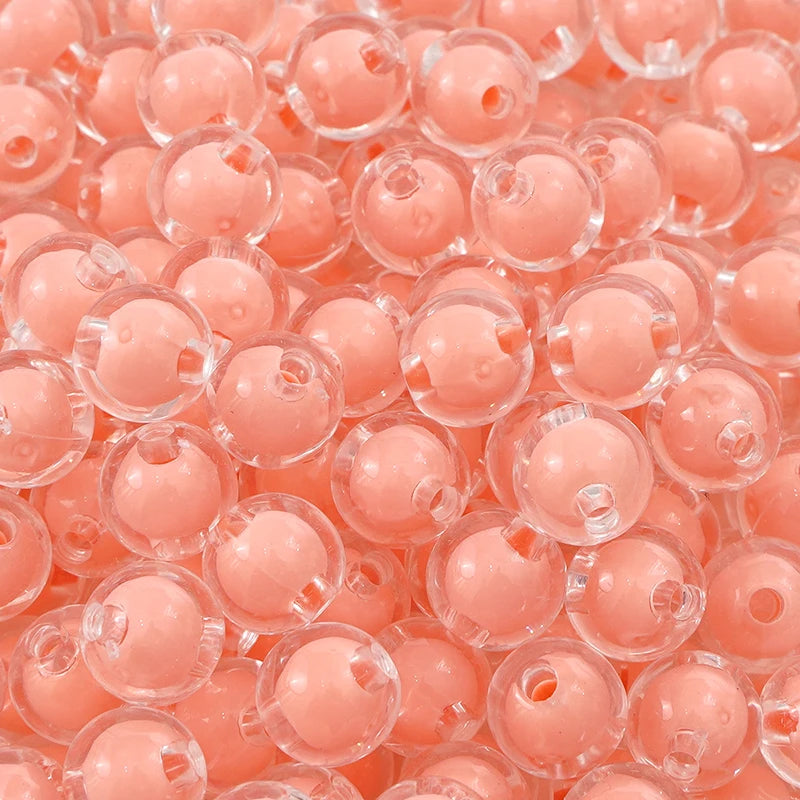8/10/12/14/16MM 20/30/50Pcs/Bag Acrylic Matte/Transparent/Color-coated Medium Beads Loose Spacer Beads For DIY Jewelry Making