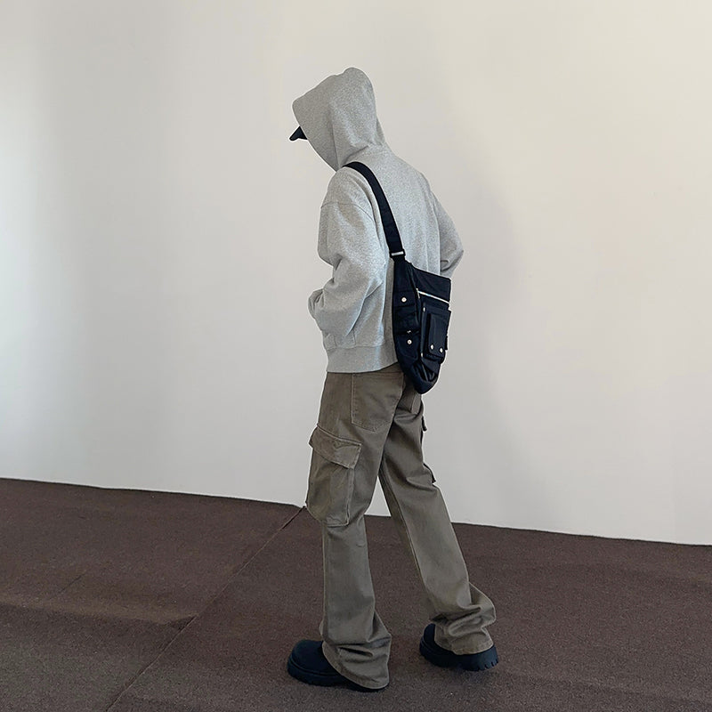 Maillard Retro American Style Large Pocket Workwear Pants For Men And Women