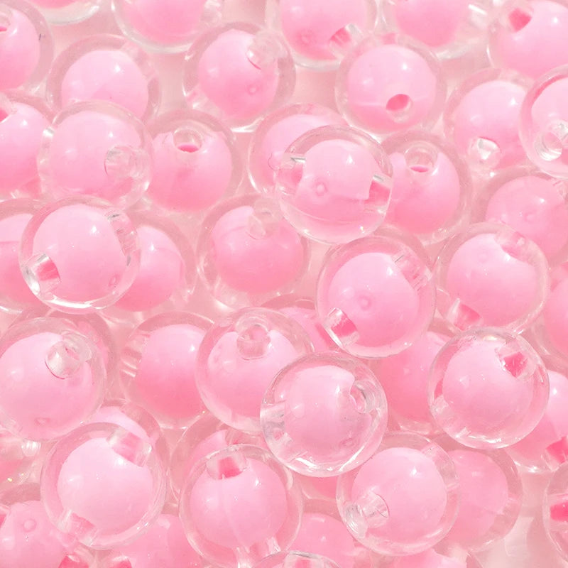 8/10/12/14/16MM 20/30/50Pcs/Bag Acrylic Matte/Transparent/Color-coated Medium Beads Loose Spacer Beads For DIY Jewelry Making