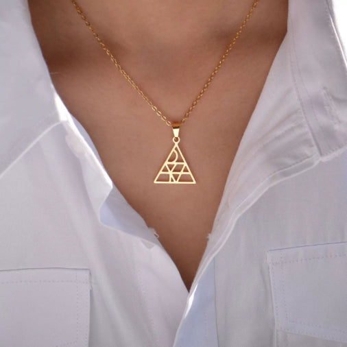 Letter Design Name Necklace Stainless Steel English Valentine Day Gift